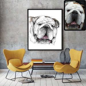 Bulldog honden portret