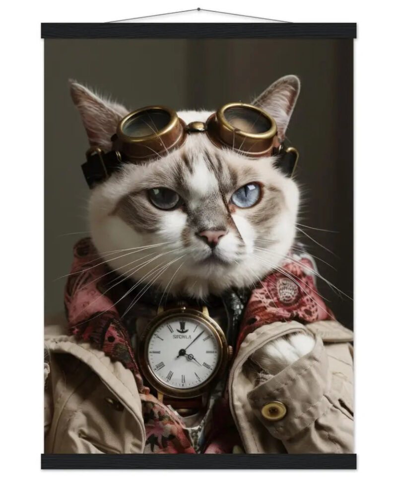 Schoolposter van een vrouwelijke Singapura kat