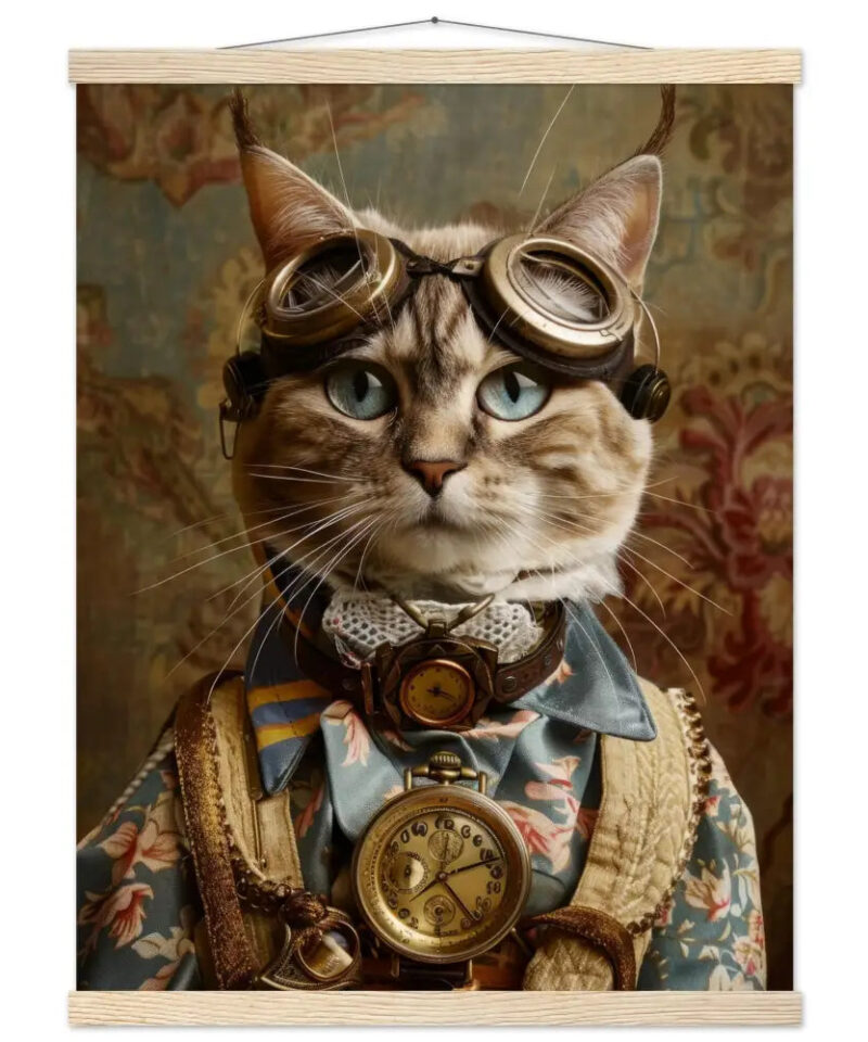 Schoolposter van een vrouwelijke Azteekse kat