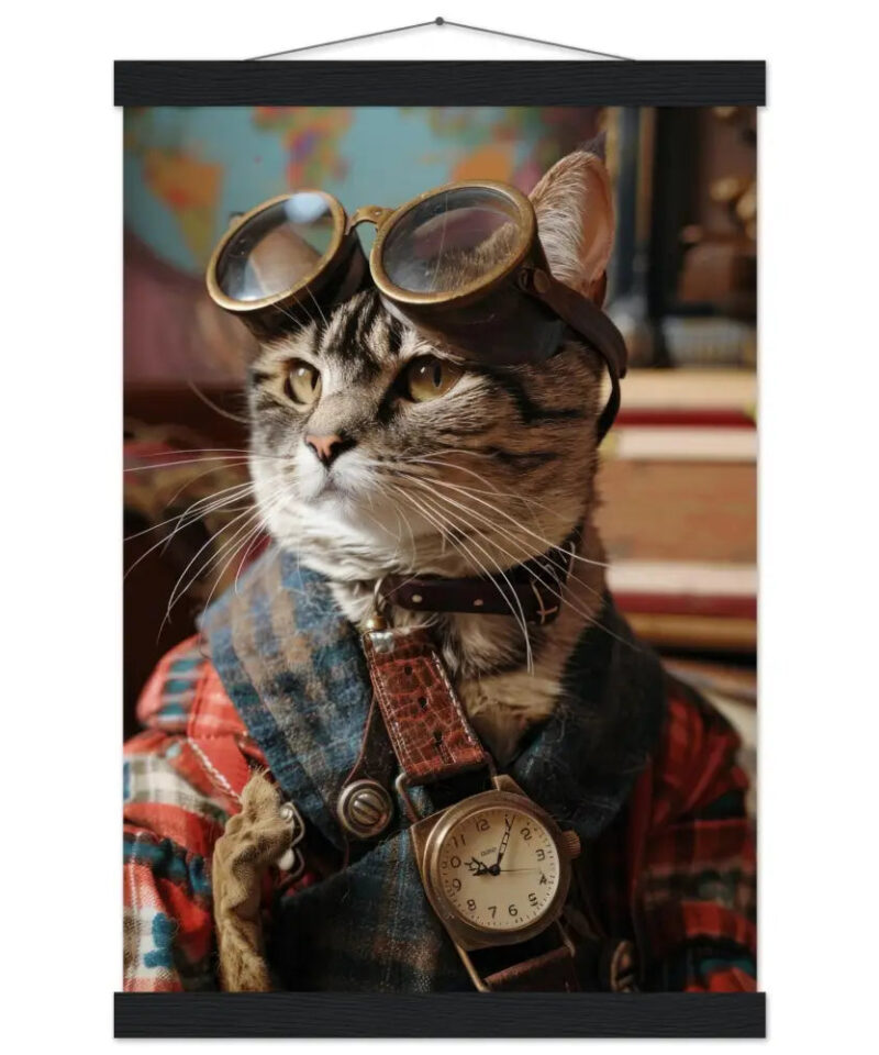 Schoolposter van een mannelijke Bombay kat