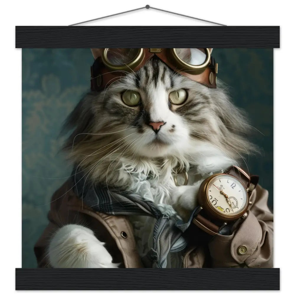 Schoolposter van een vrouwelijke Maine Coon kat