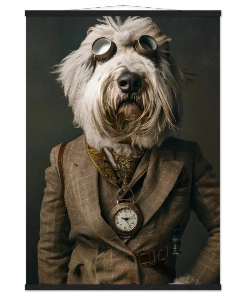 Schoolposter van een Komondor