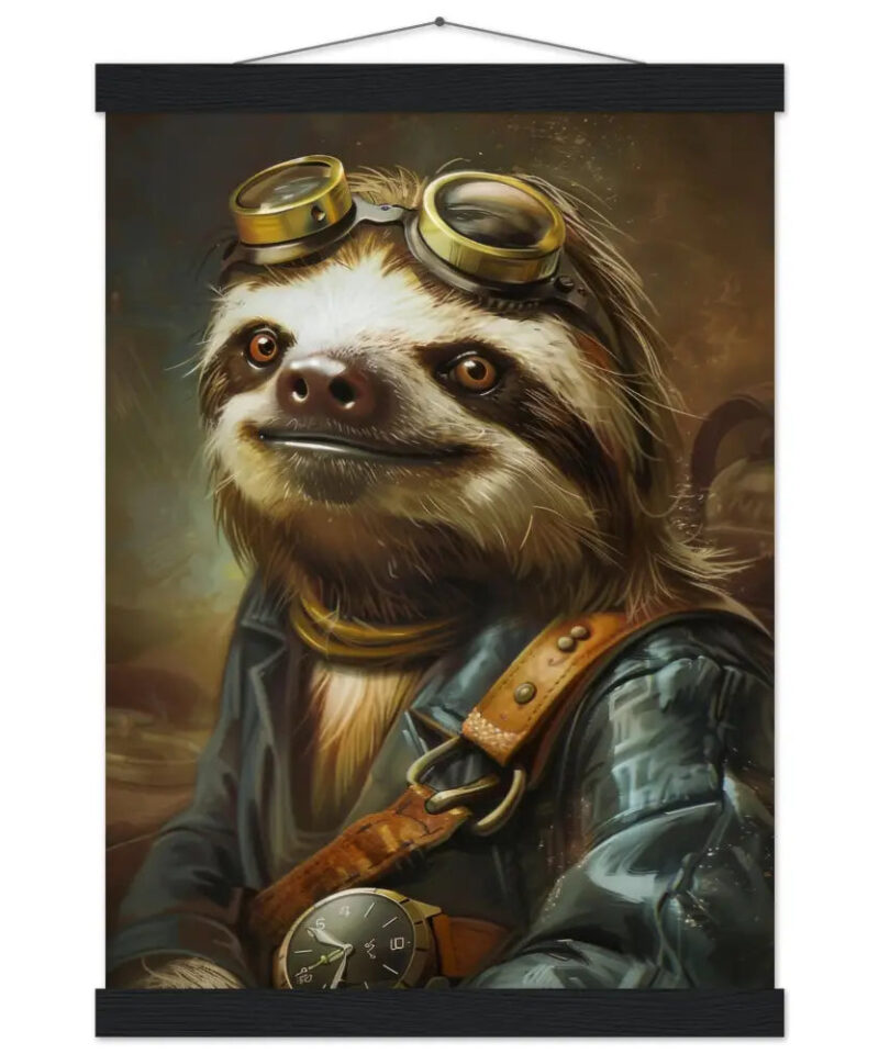 Schoolposter van een luiaard