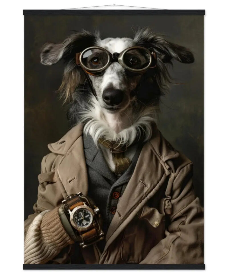 Schoolposter van een Sloughi hond