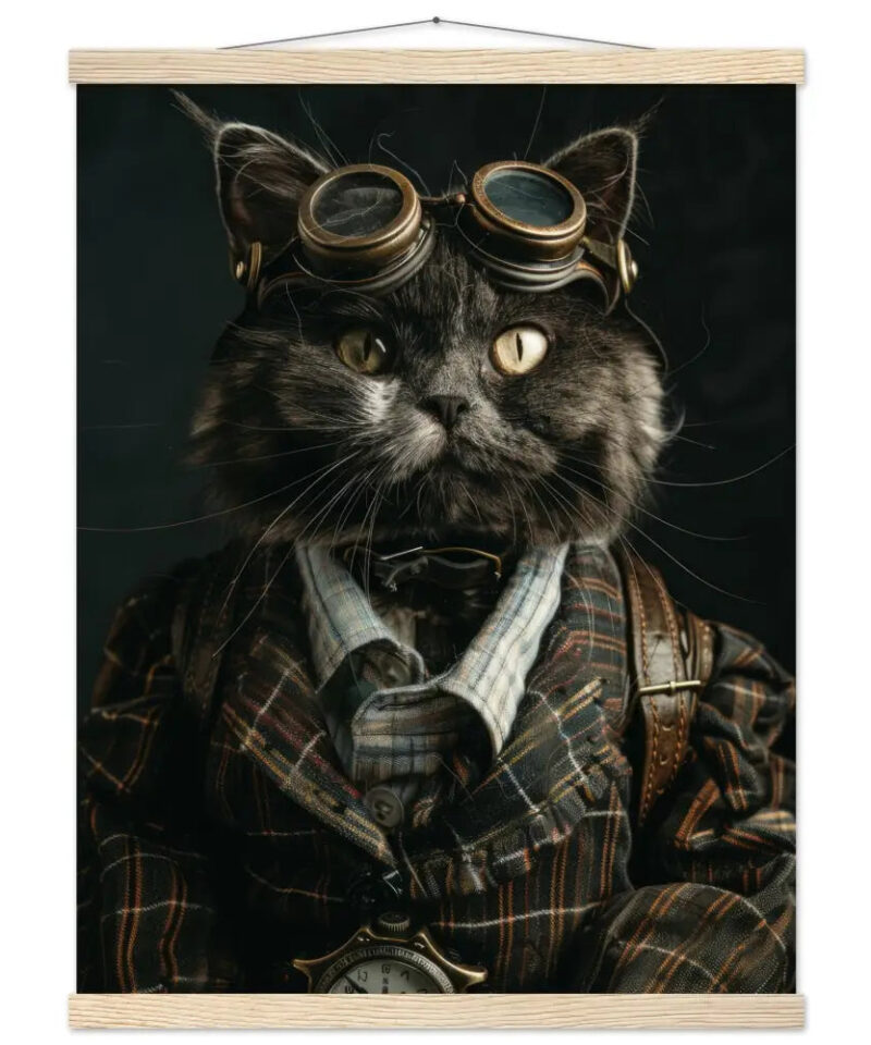 Schoolposter van een mannelijke Bramble kat