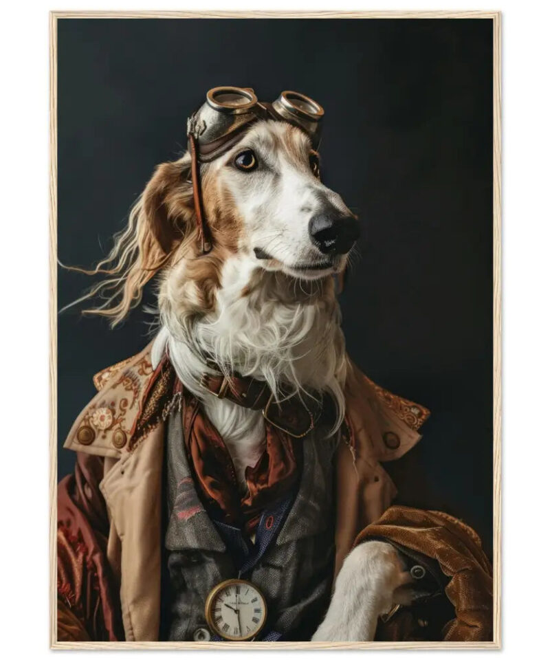 Inlijsting van een Barsoi hond