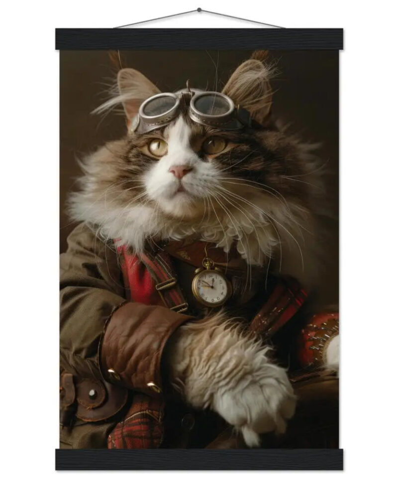 Schoolposter van een mannelijke Turkse Van kat