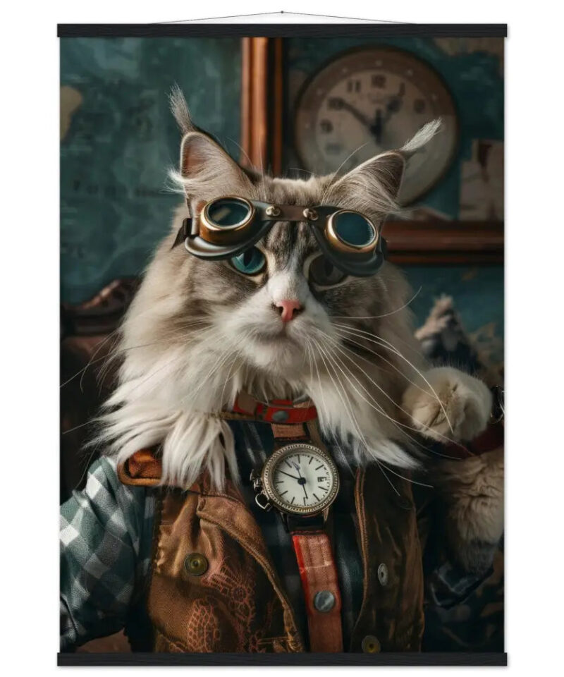 Schoolposter van een vrouwelijke Noorse Boskat