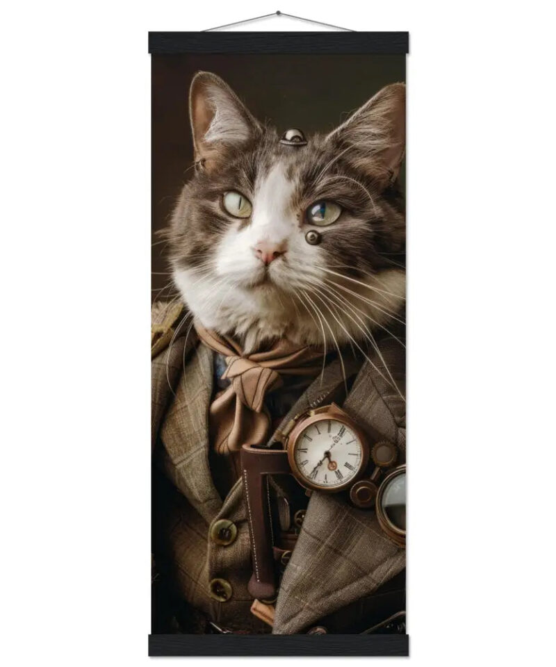 Schoolposter van een mannelijke Manx kat