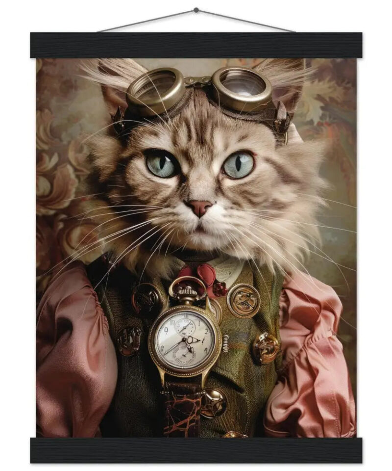 Schoolposter van een vrouwelijke Ocicat kat