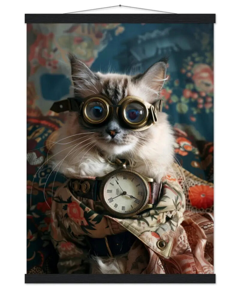 Schoolposter van een vrouwelijke Balinees kat