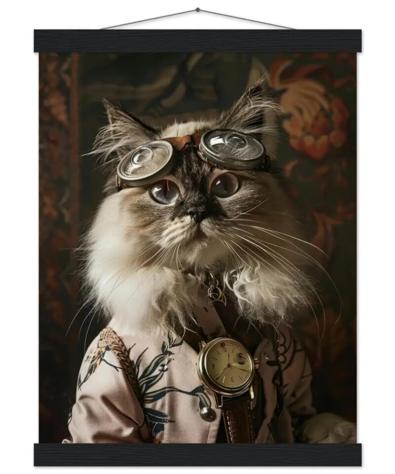 Schoolposter van een vrouwelijke Himalaya kat