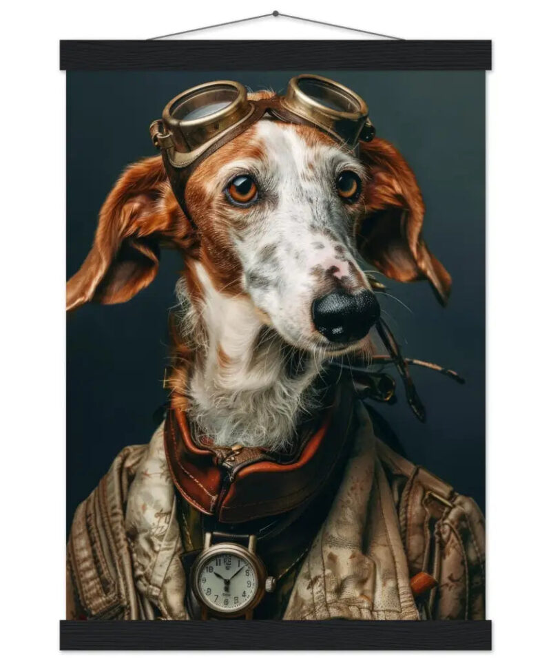 Schoolposter van een Irish Red dog