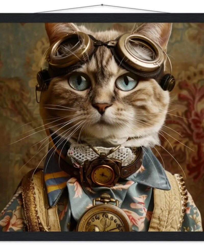 Schoolposter van een vrouwelijke Azteekse kat