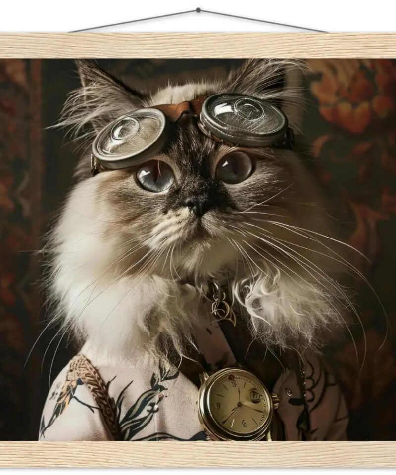 Schoolposter van een vrouwelijke Himalaya kat