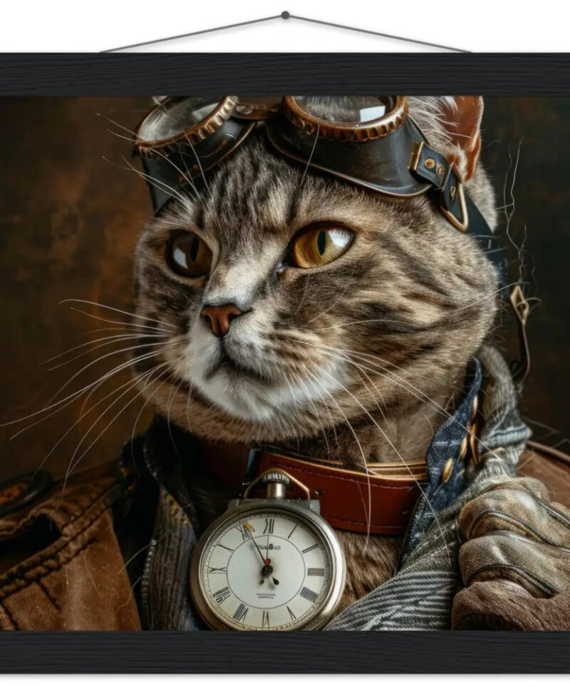 Schoolposter van een mannelijke Chausie kat