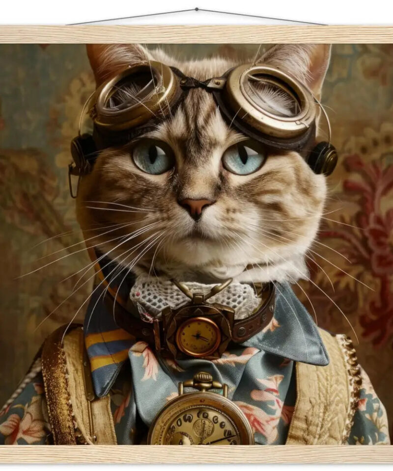 Schoolposter van een vrouwelijke Azteekse kat