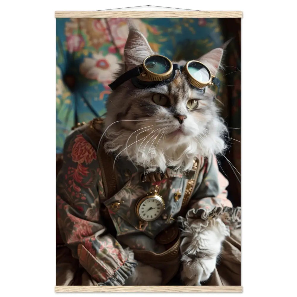 Schoolposter van een vrouwelijke Minskin kat